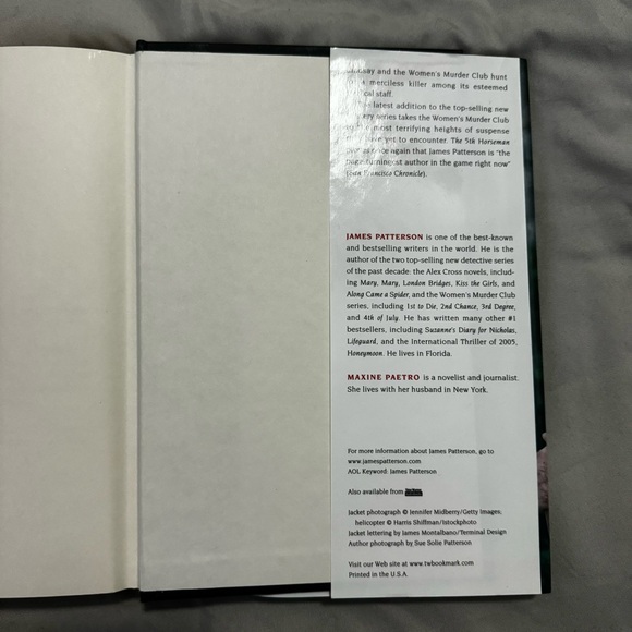 Hardcover Book: The 5th Horseman by James Patterson and Maxine Paetro - Picture 5 of 6